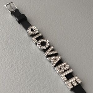 Lovable Black and Silver Bracelet